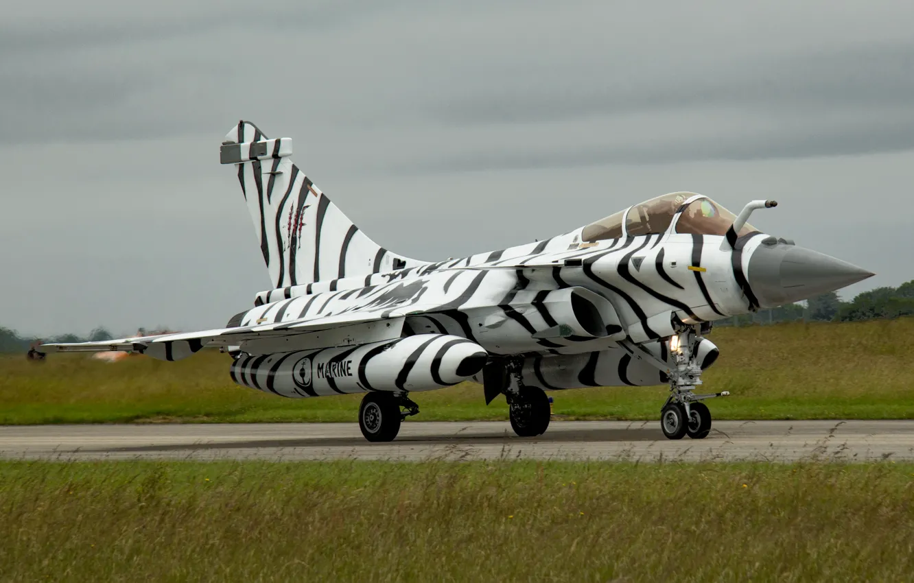 Photo wallpaper fighter, multipurpose, French, Dassault Rafale