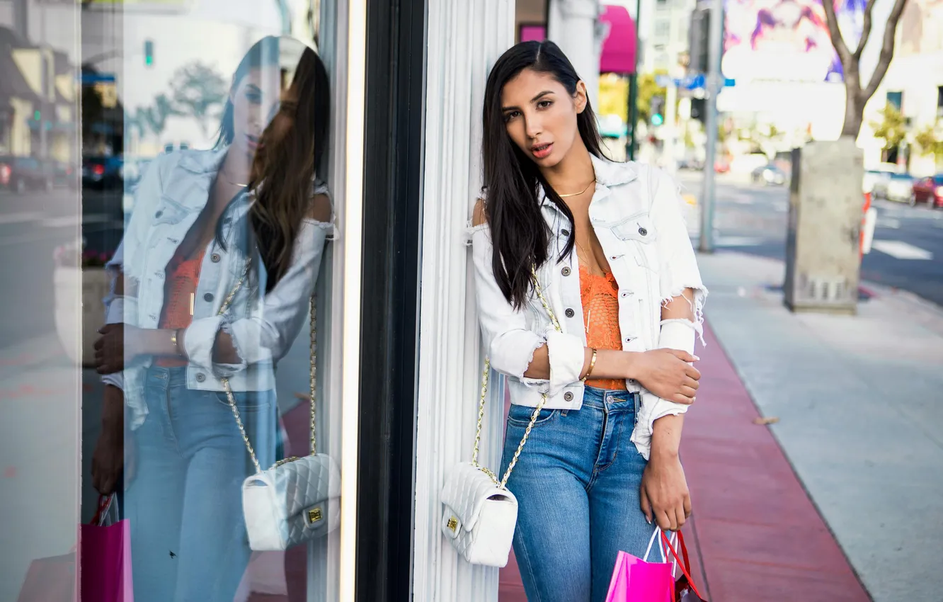 Photo wallpaper women, brunette, dark hair, Pornstar, Gianna Dior, American women, Blacked, Latinas