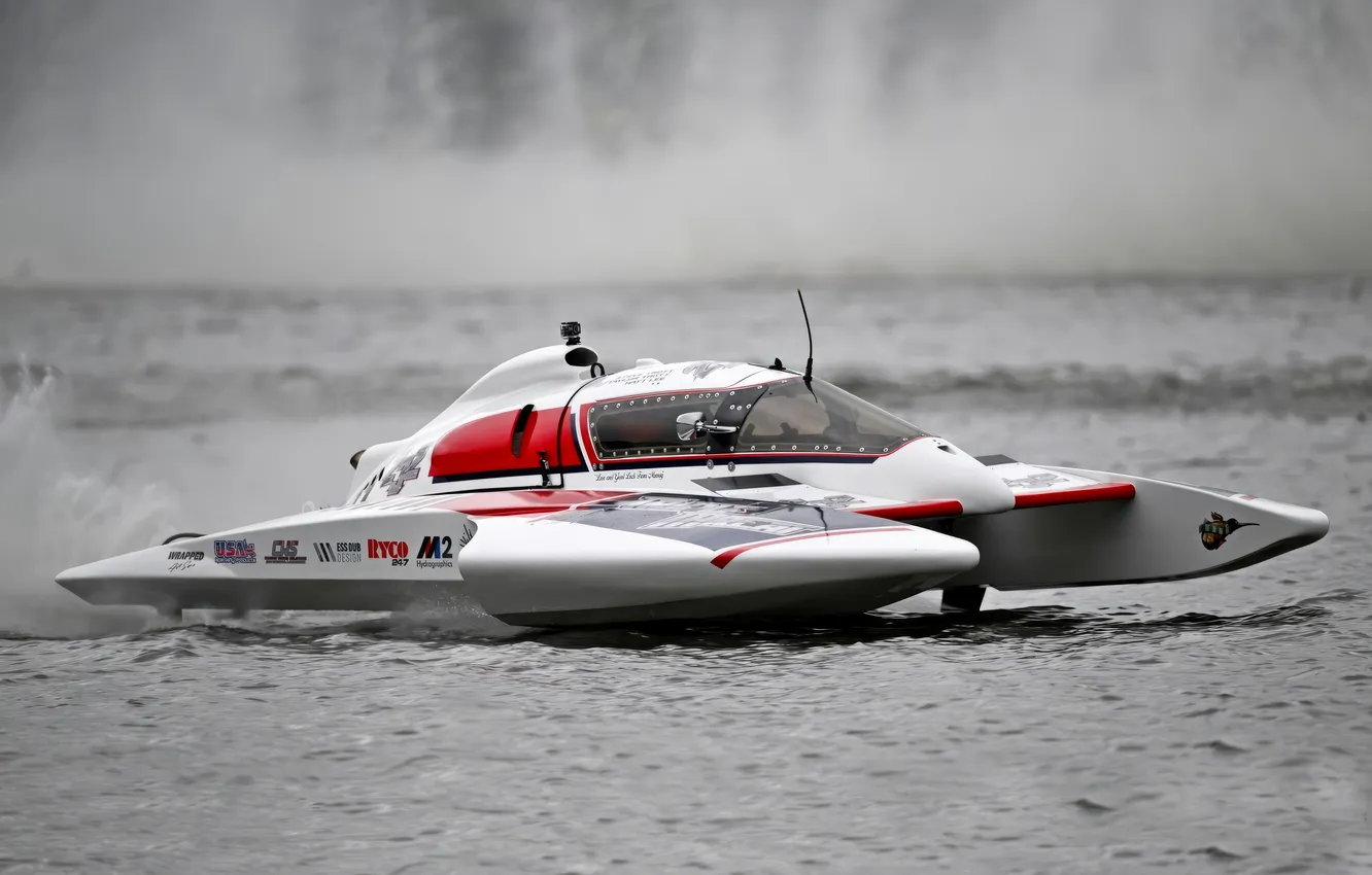 Photo wallpaper race, boat, speed
