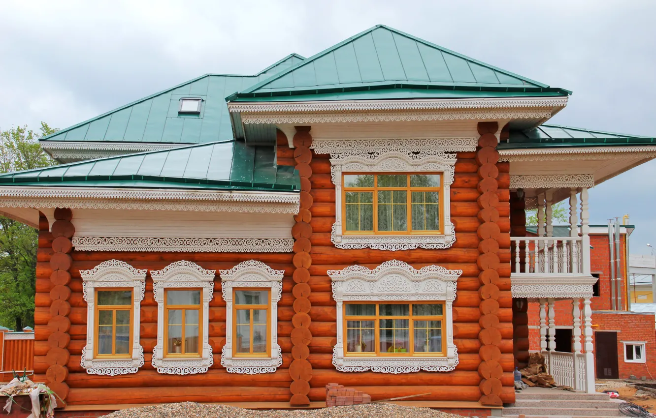 Photo wallpaper design, house, Russia, Vologda