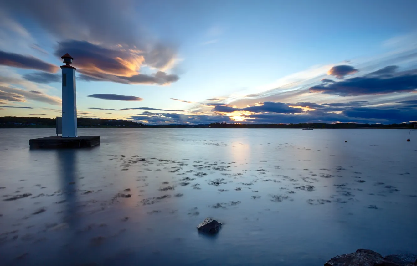 Photo wallpaper Norway, Vestfold, Tønsberg, Byfjorden