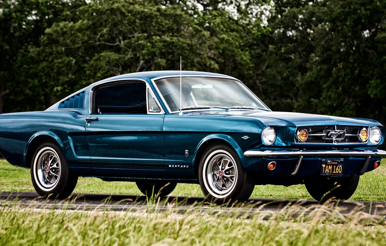 Photo wallpaper Mustang, Ford, Mustang, Ford, 1965, Fastback