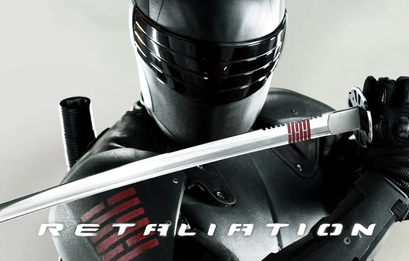 Photo wallpaper the film, sword, ninja, G.I. Joe: Retaliation, Cobra 2, Snake Eyes, Snake Eyes