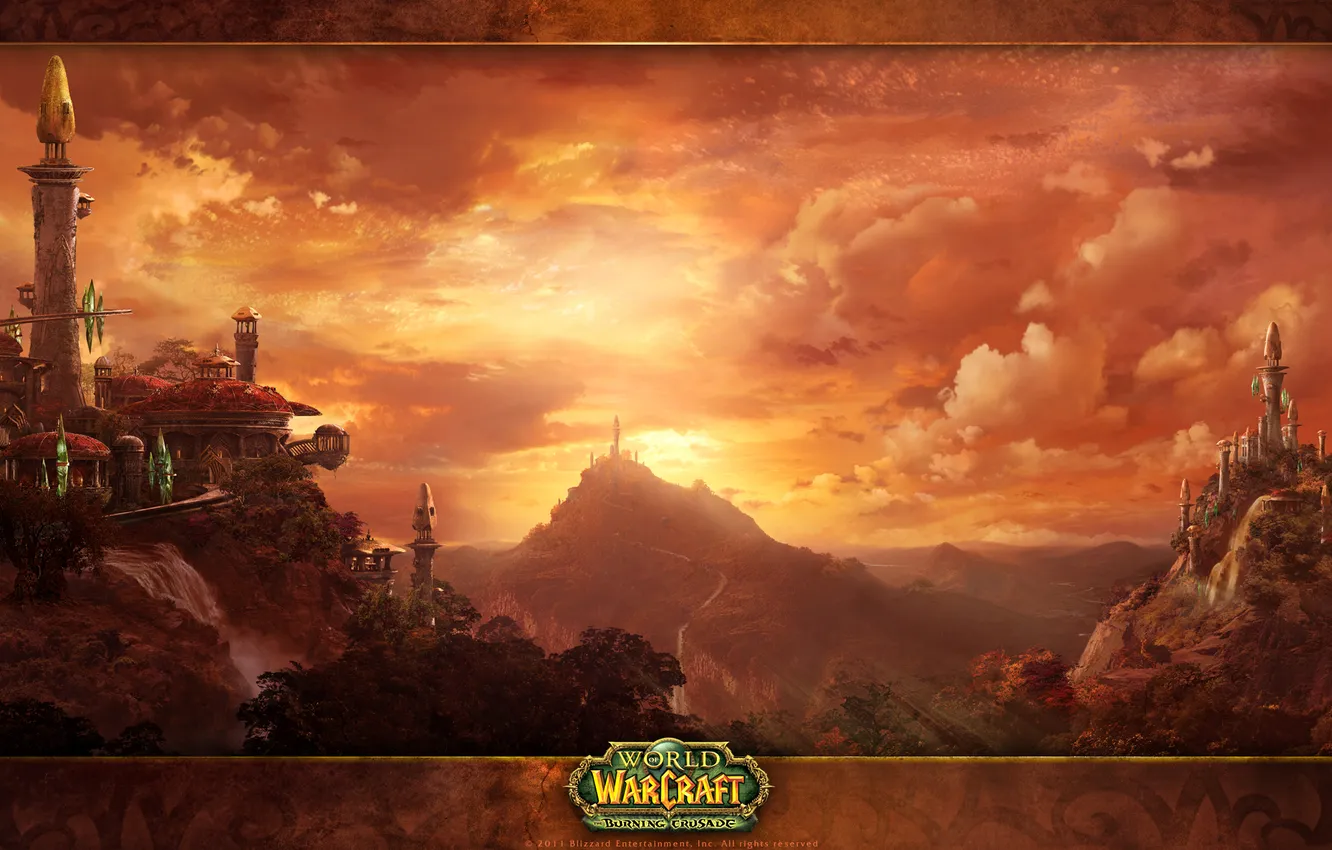Photo wallpaper the game, elves, game, Blizzard, Wow, world of warcraft, the burning crusade, Silvermoon