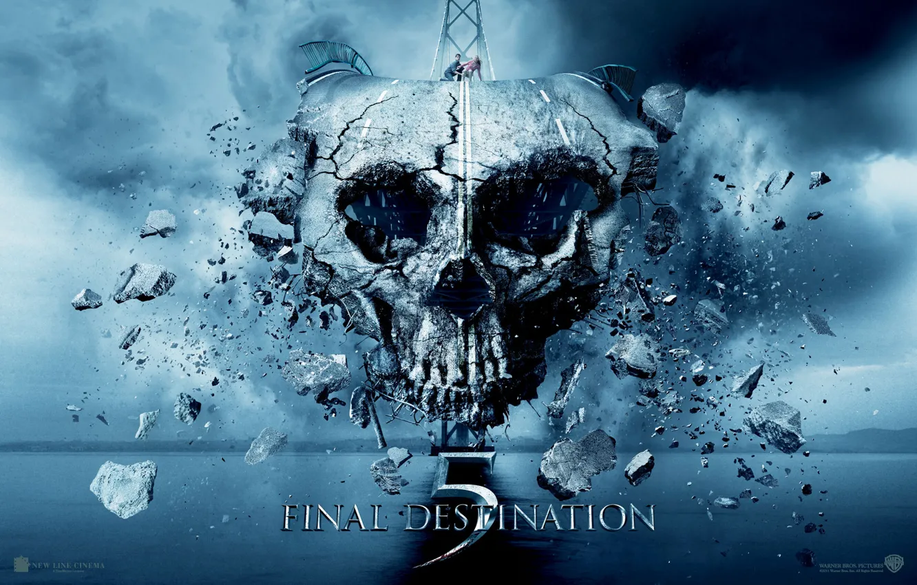 Photo wallpaper road, people, skull, Final destination 5