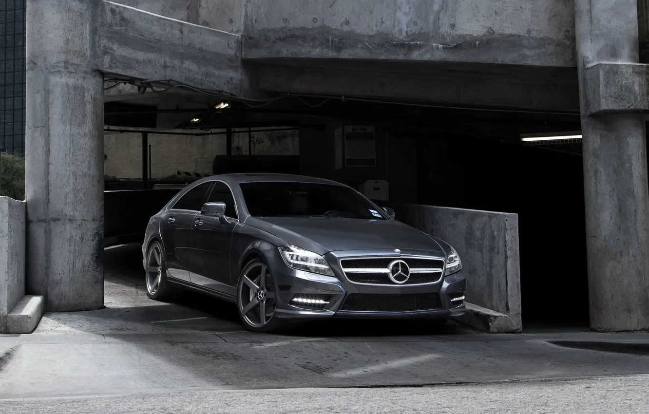 Photo wallpaper Mercedes-Benz, Auto, CLS, Tuning, Machine, Parking, Check out