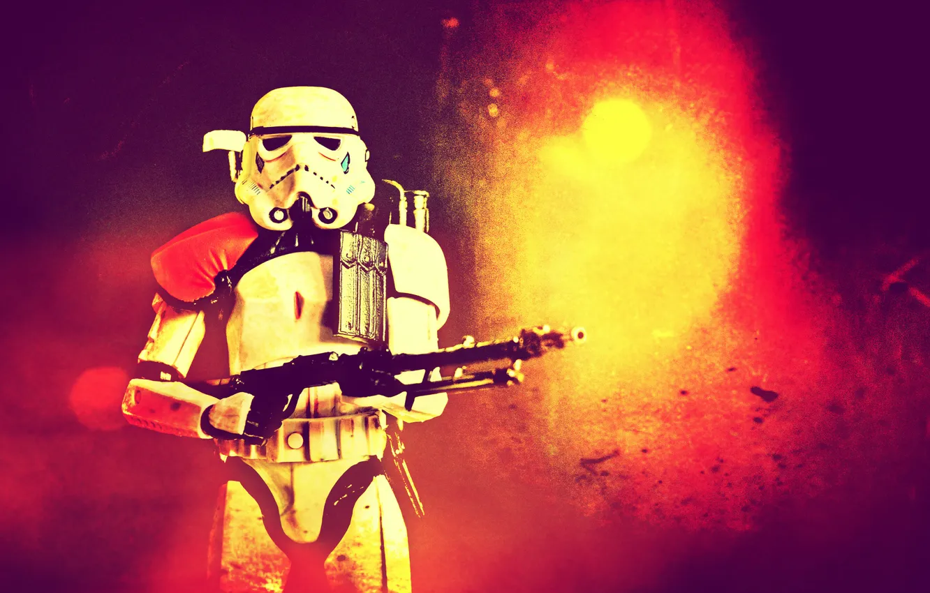 Photo wallpaper Star Wars, Stormtrooper, BlasTech E-11