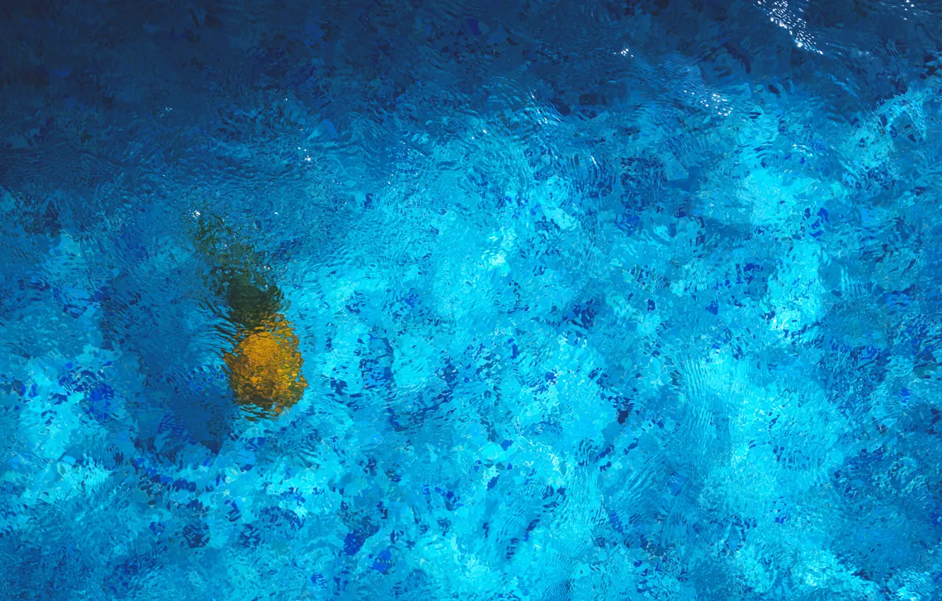 Photo wallpaper wave, water, blur, pool, pineapple
