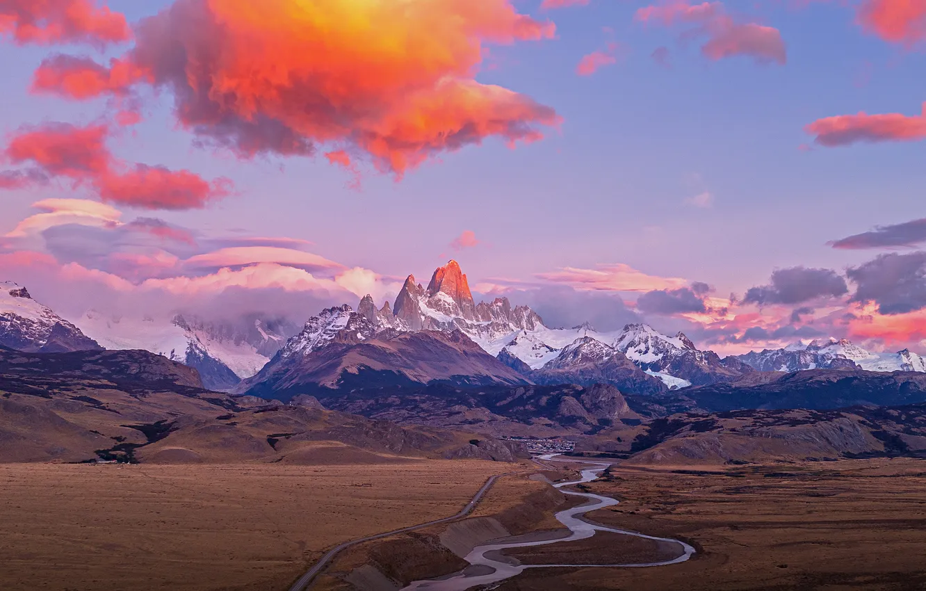 Photo wallpaper Argentina, Patagonia, Fitz Roy
