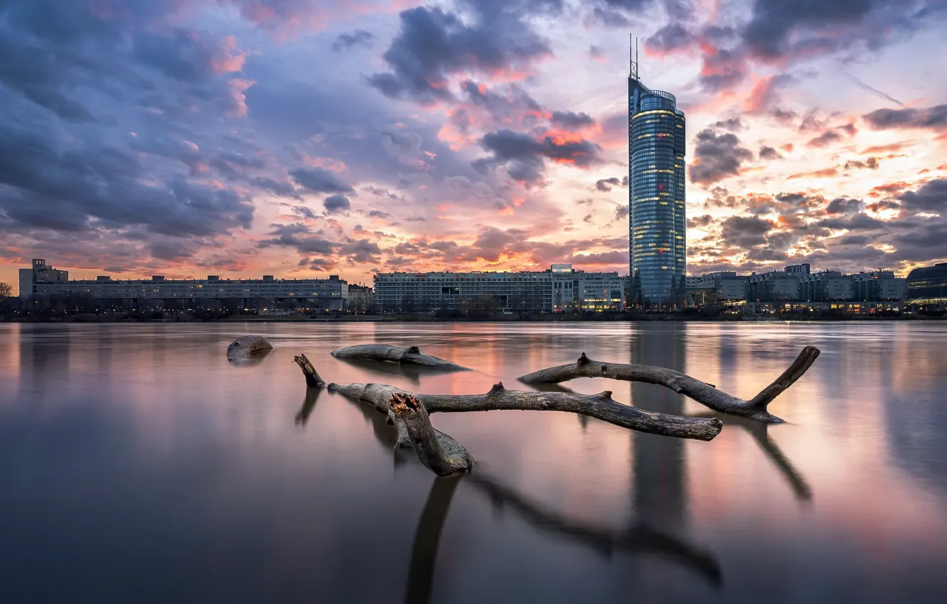 Photo wallpaper Austria, Vienna, Millennium Tower