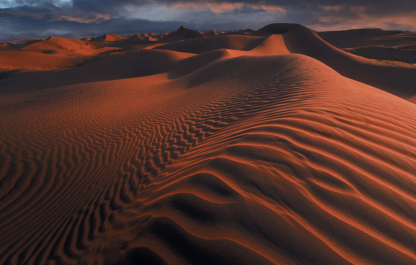 Photo wallpaper sand, the dunes, hills, desert, dunes