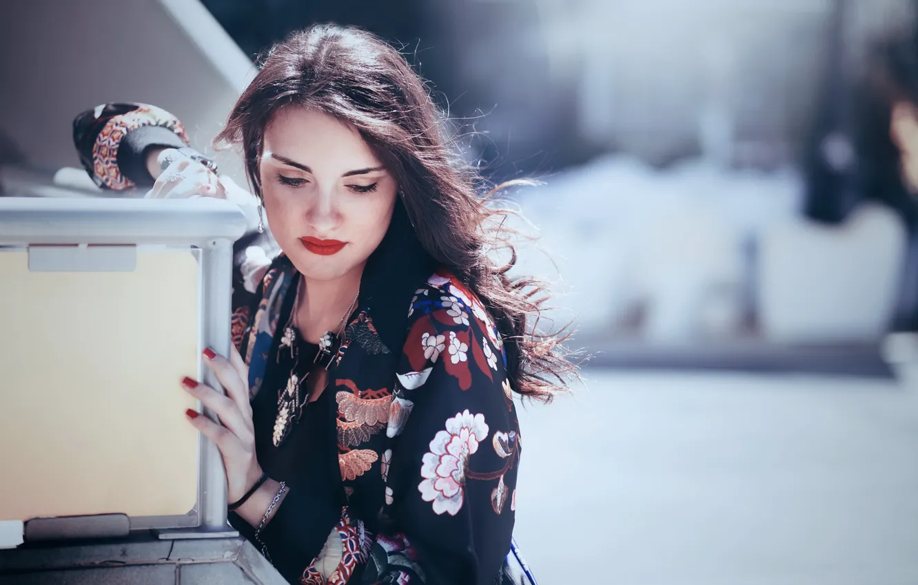 Photo wallpaper girl, portrait, Lucia