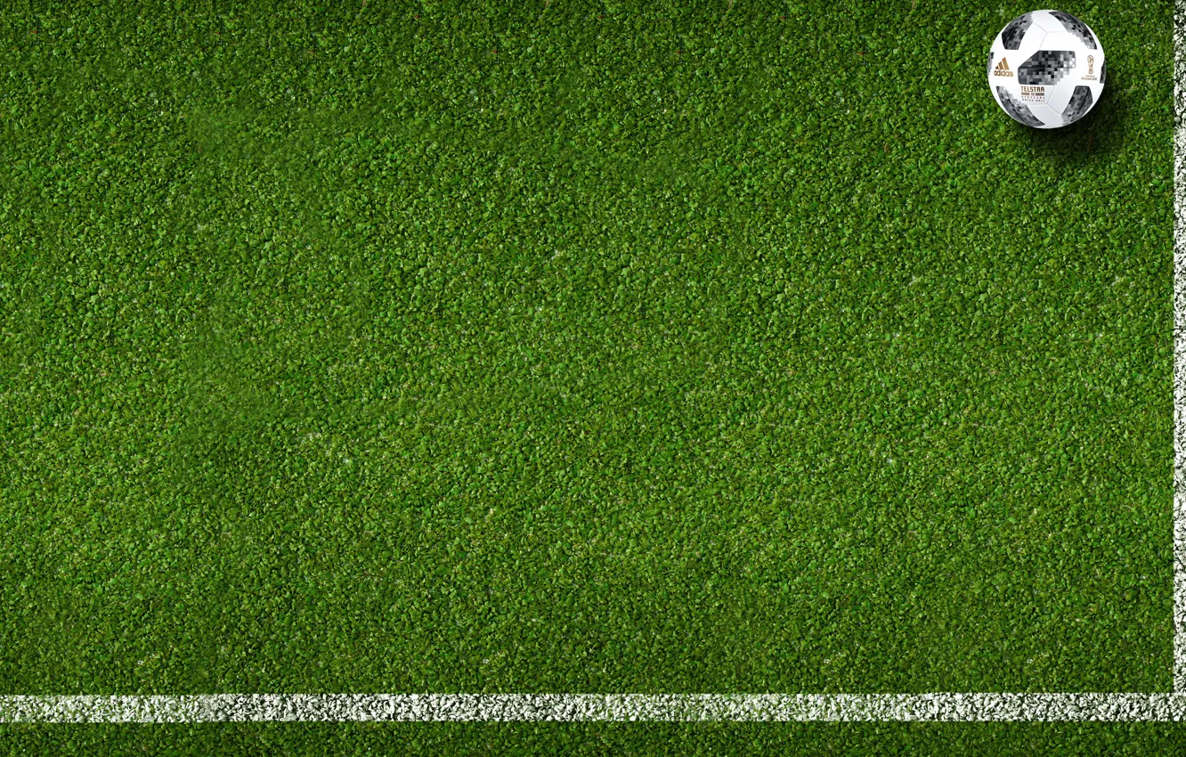 Photo wallpaper lawn, football, sport, the ball, Russia, Adidas, 2018, FIFA