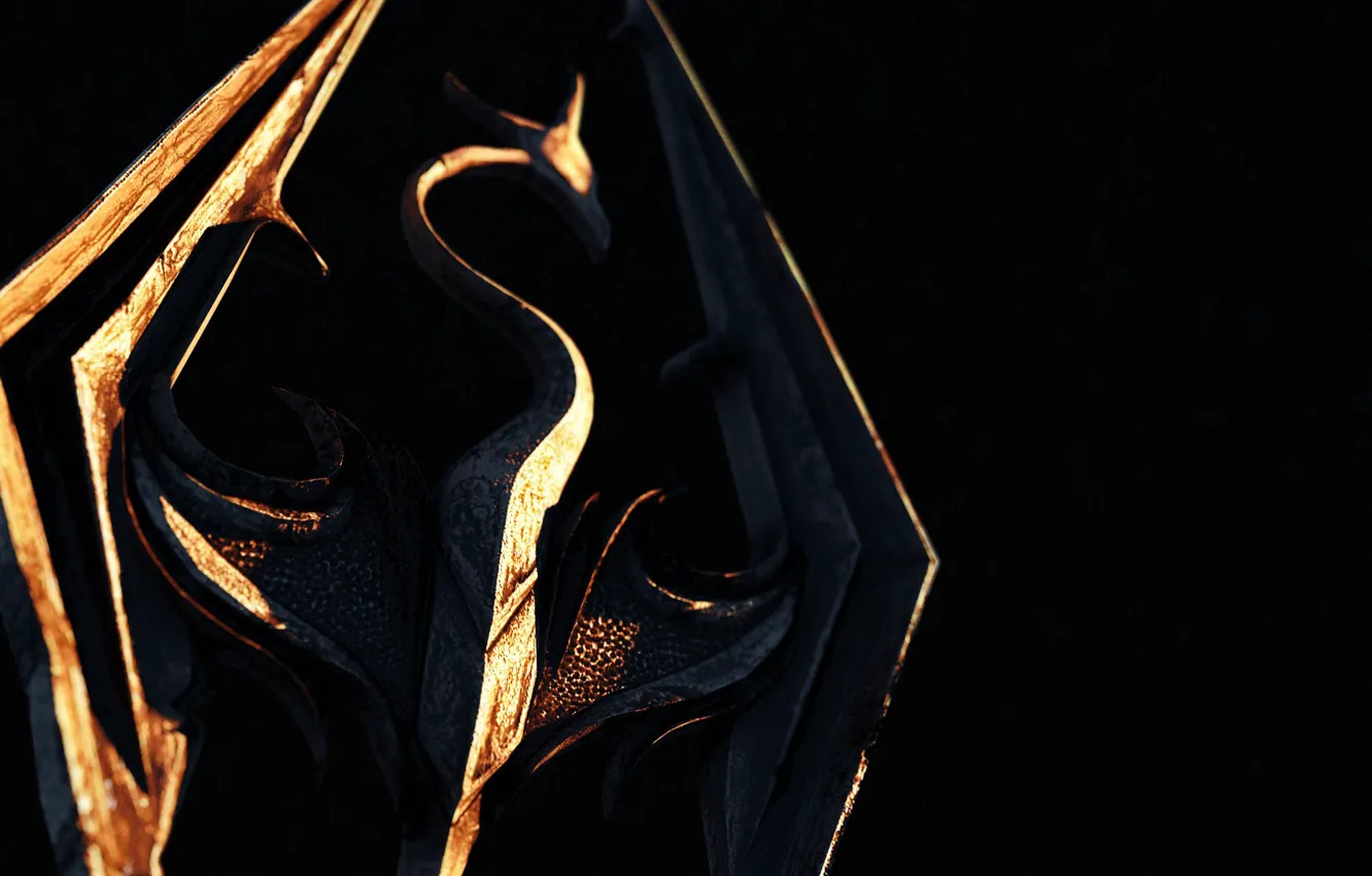 Photo wallpaper logo, rpg, Skyrim, Skyrim