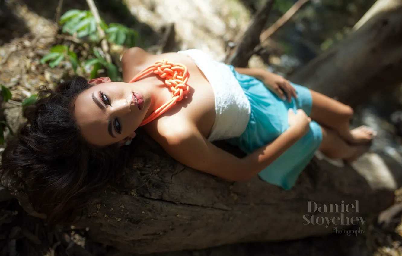 Photo wallpaper look, girl, background