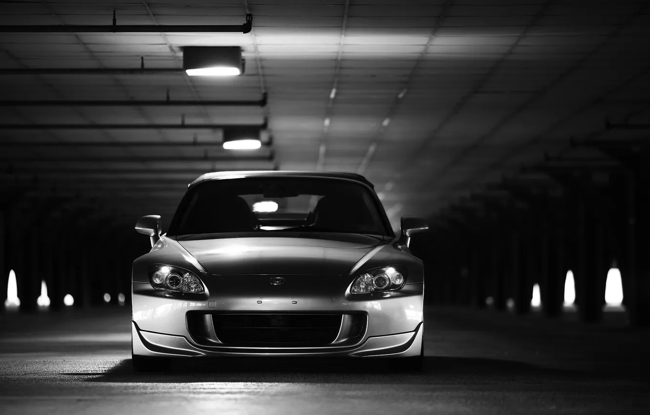 Photo wallpaper shadow, silver, Honda, Front, Honda, S2000, silvery, S-Series