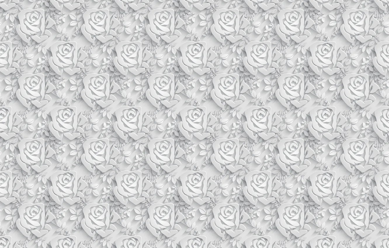 Photo wallpaper flowers, roses, the volume