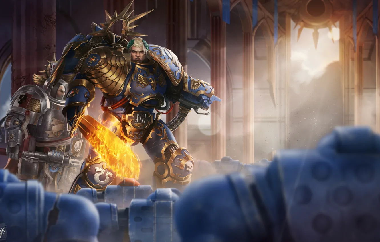 Photo wallpaper Warhammer, warhammer 40k, WH40K, guilliman, lord of ultramar