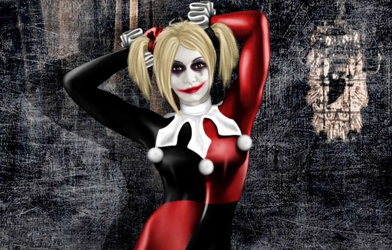 Photo wallpaper girl, art, Harley Quinn, danliz