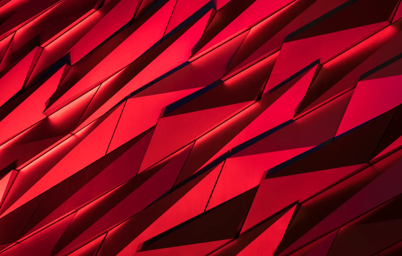 Photo wallpaper red, fragments, black
