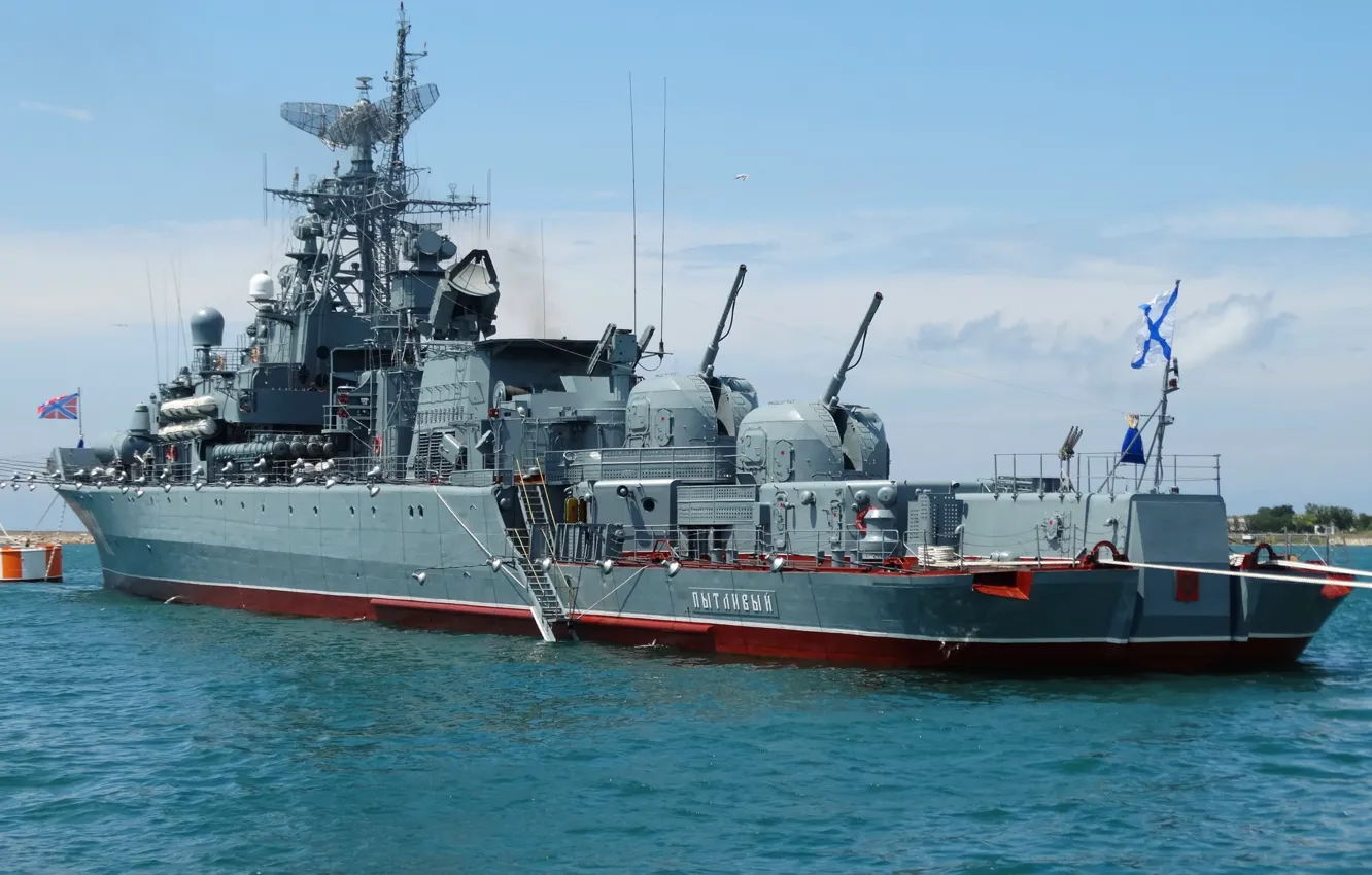 Photo wallpaper ship, guard, project 1135m, inquisitive