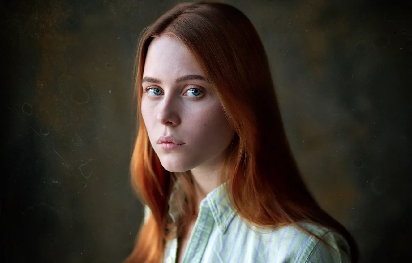 Photo wallpaper portrait, sponge, redhead, Igor Kupriyanov, photo filter, Vlad Vorobiev