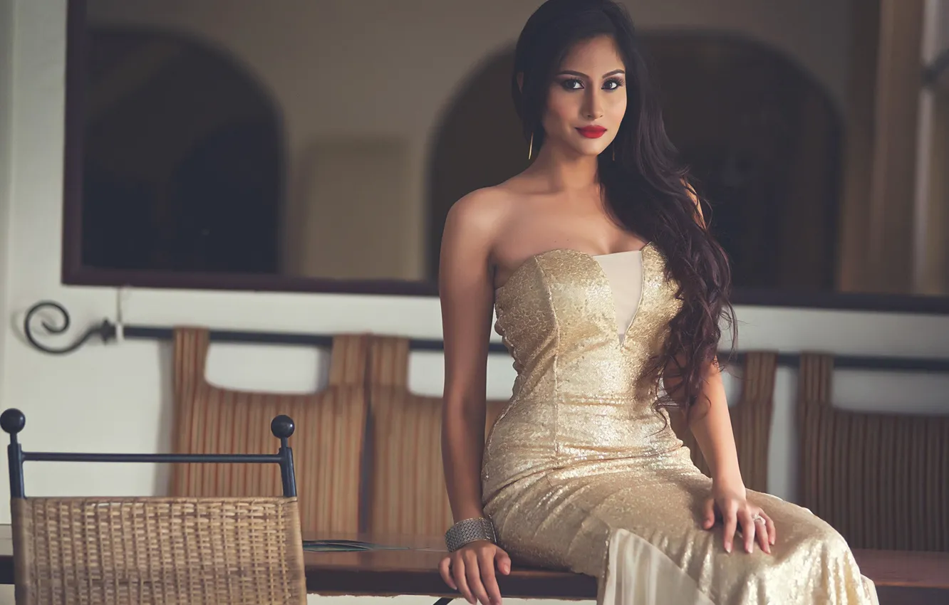 Photo wallpaper girl, hot, sexy, eyes, smile, beautiful, figure, model