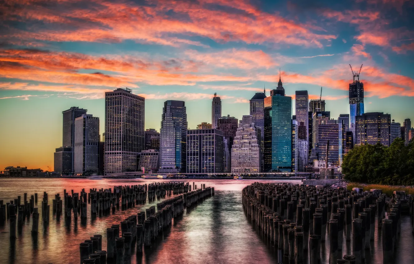 Photo wallpaper United States, New York, Manhattan, Tulton Ferry