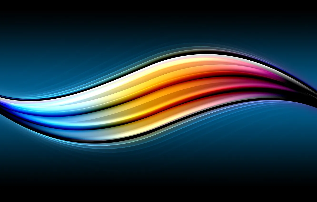 Photo wallpaper color, line, wave, color