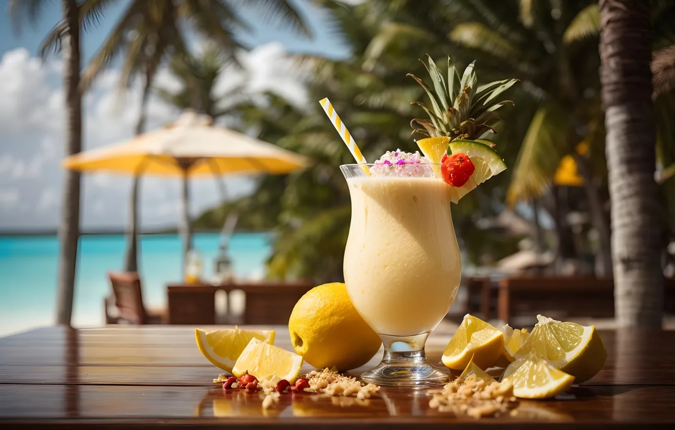 Photo wallpaper summer, cocktail, drink, resort