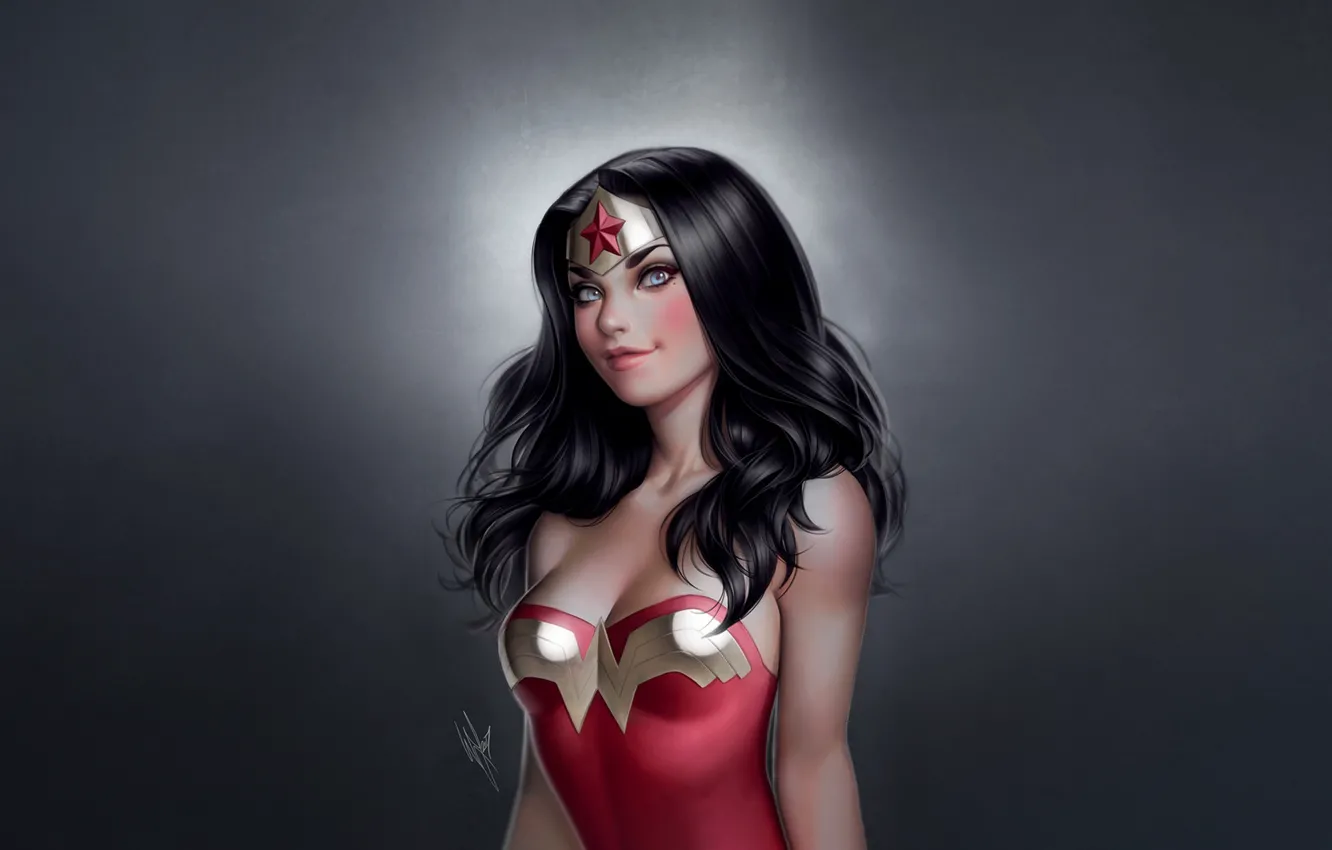 Photo wallpaper girl, background, minimalism, girl, beautiful, Wonder Woman, superhero, young