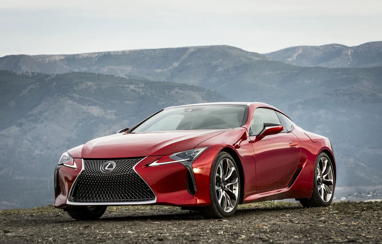 Photo wallpaper red, Lexus, sedan, Lexus