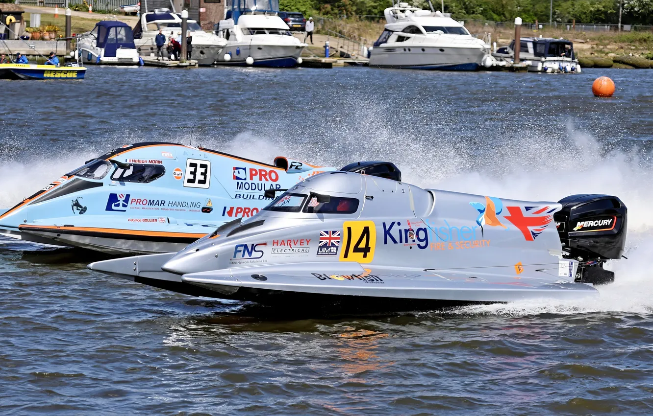 Photo wallpaper race, boat, speed