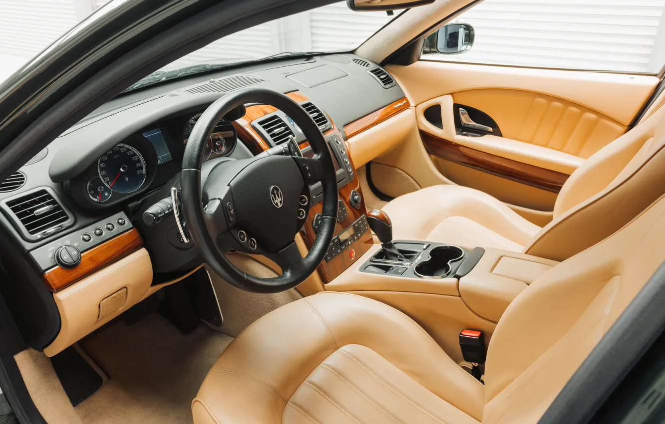 Photo wallpaper Maserati, Quattroporte, car interior, Maserati Quattroporte Bellagio Fastback