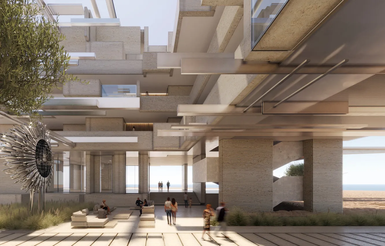 Photo wallpaper Saudi Arabia, neom, apartment, epicon region