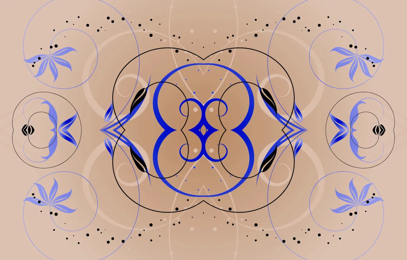 Photo wallpaper pattern, ornament, symmetry