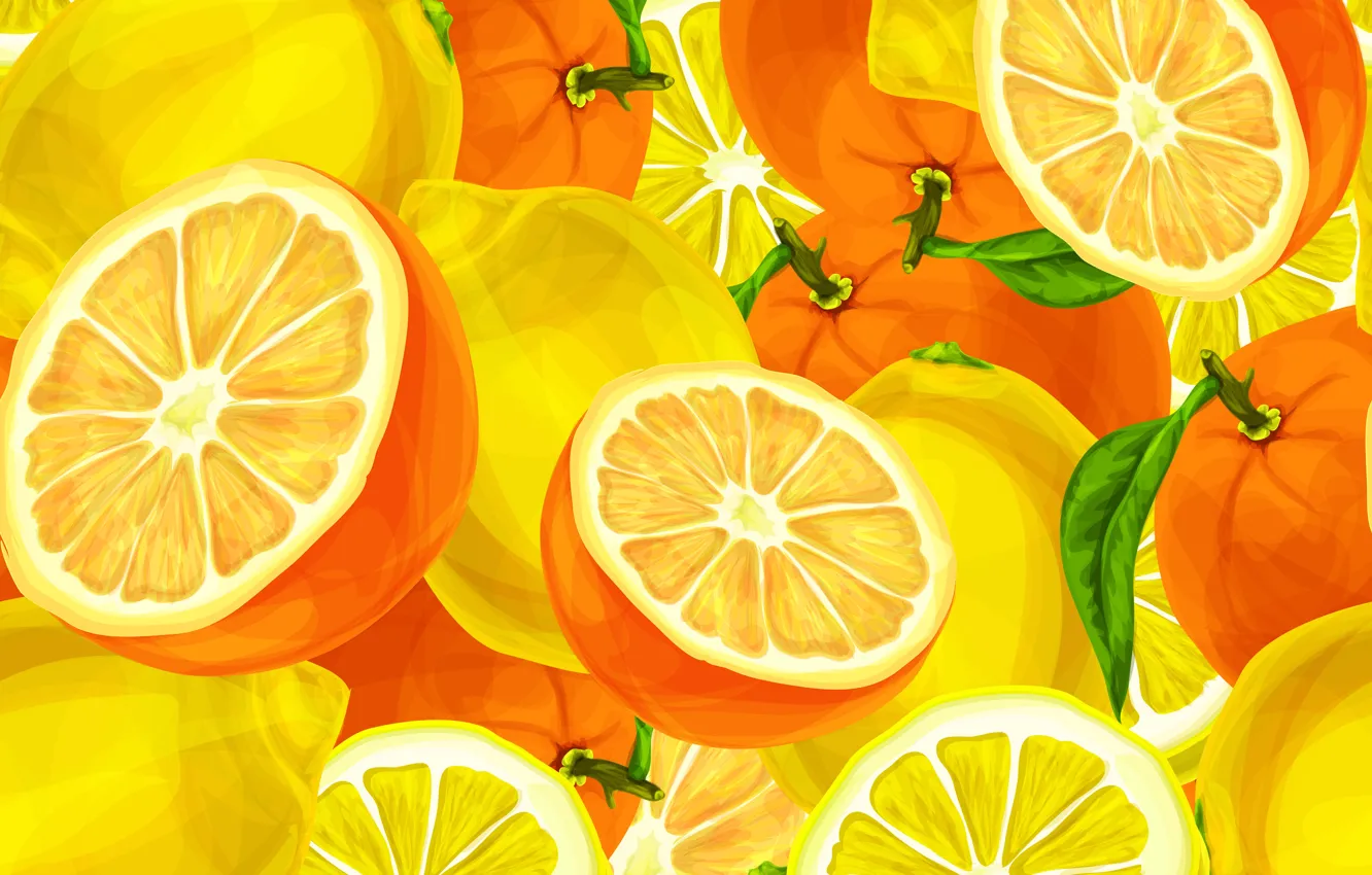 Photo wallpaper background, oranges, texture, citrus, lemons, background, lemons, oranges