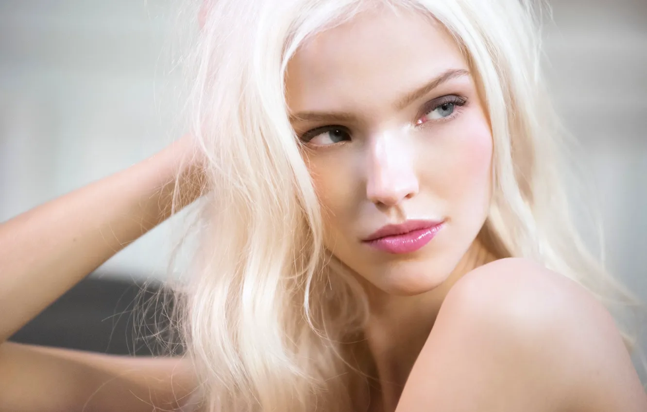 Photo wallpaper look, pose, model, makeup, hair, actress., Sasha Luss, Sasha Luss
