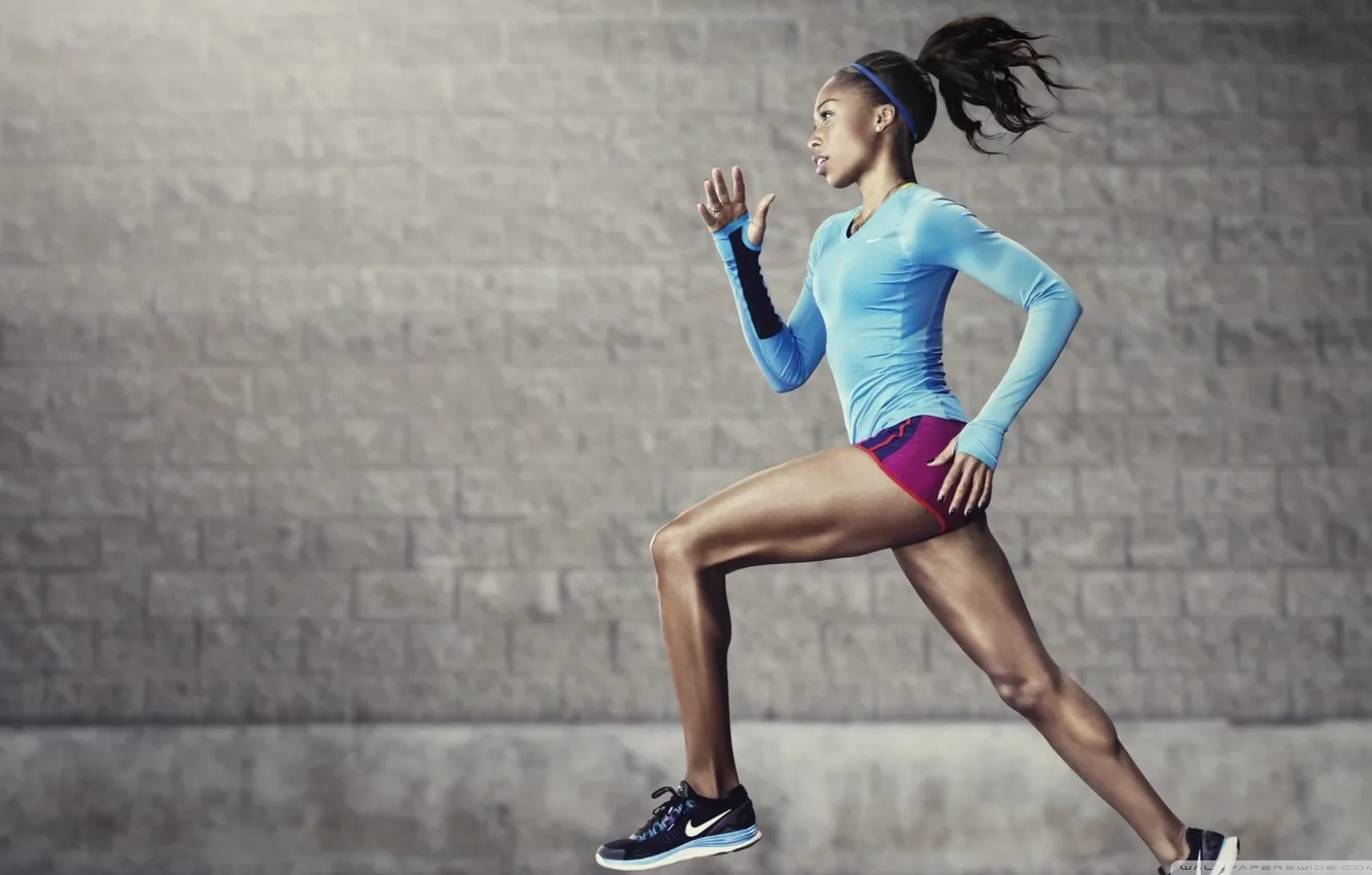 Photo wallpaper athlete, training, running