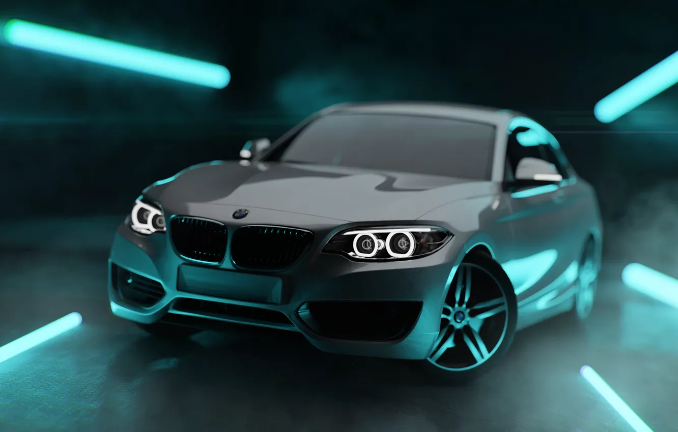 Photo wallpaper car, BMW, sedan