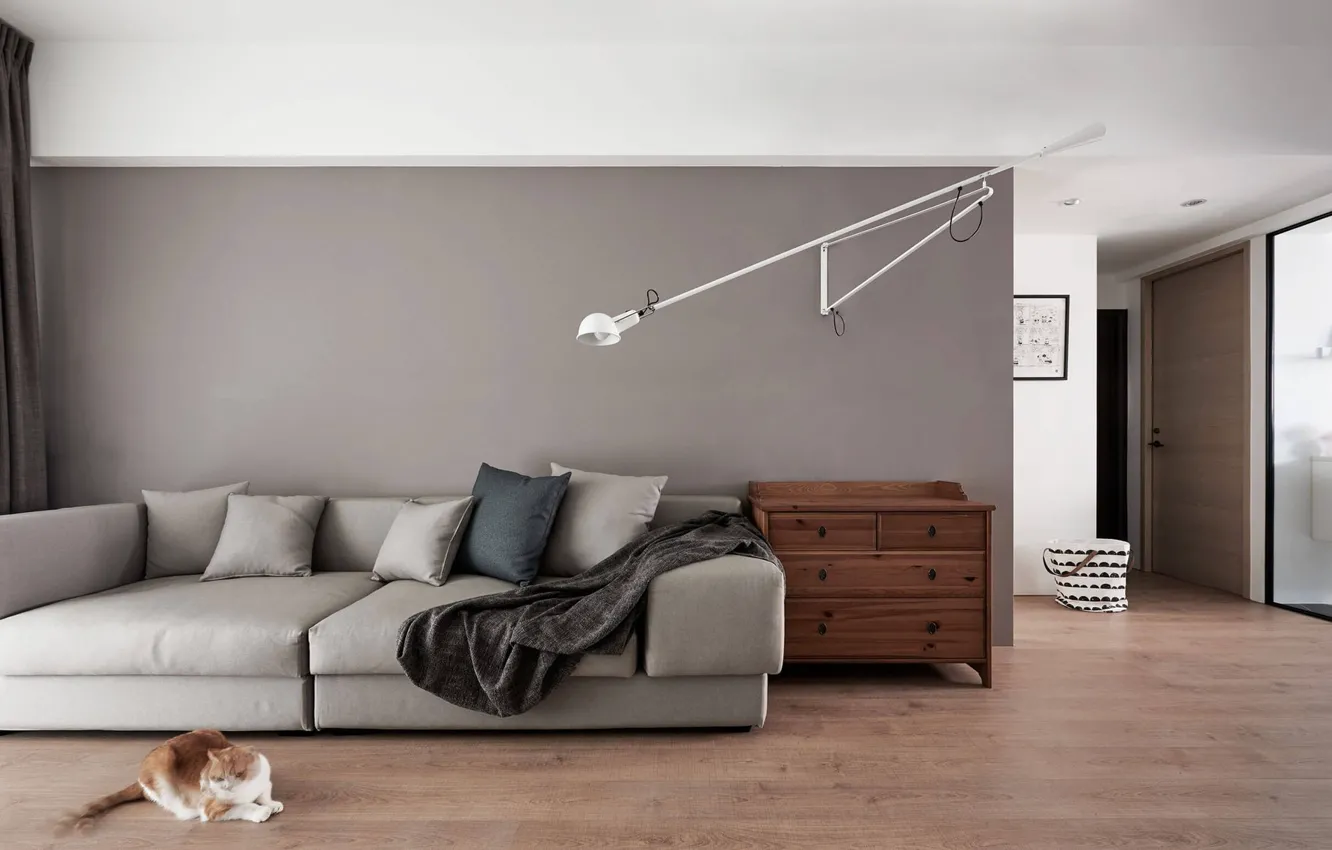 Photo wallpaper design, style, interior, Taiwan, living room, Taiwan, Taichung, Taichung