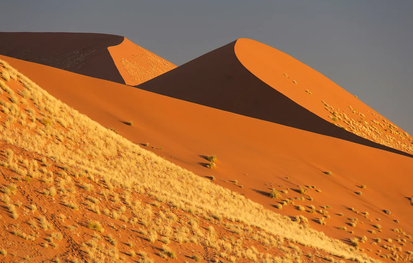 Photo wallpaper sand, the sky, the dunes, Africa, Namibia, the Namib desert