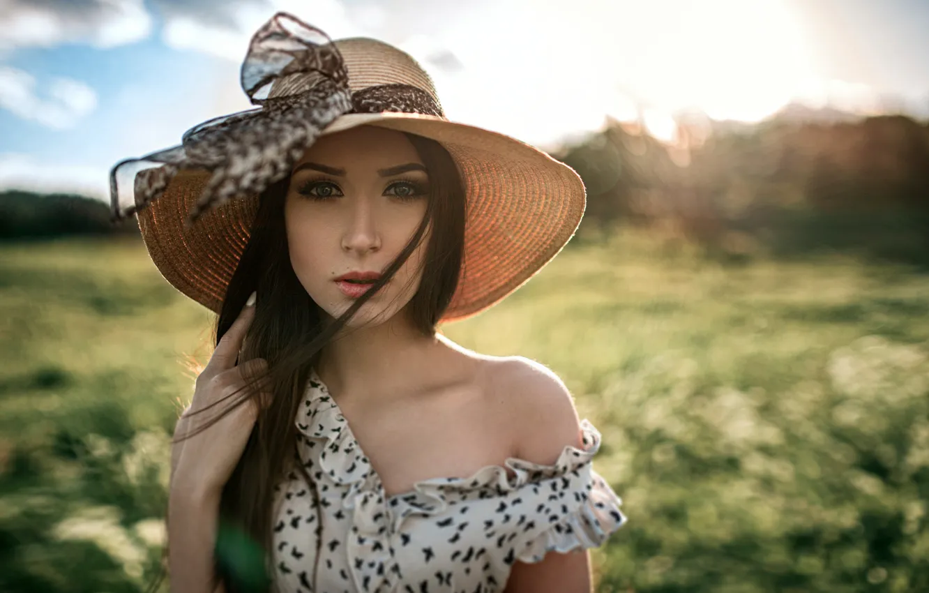 Photo wallpaper makeup, hat, Natasha, George Chernyadev, Natalia Rubanova