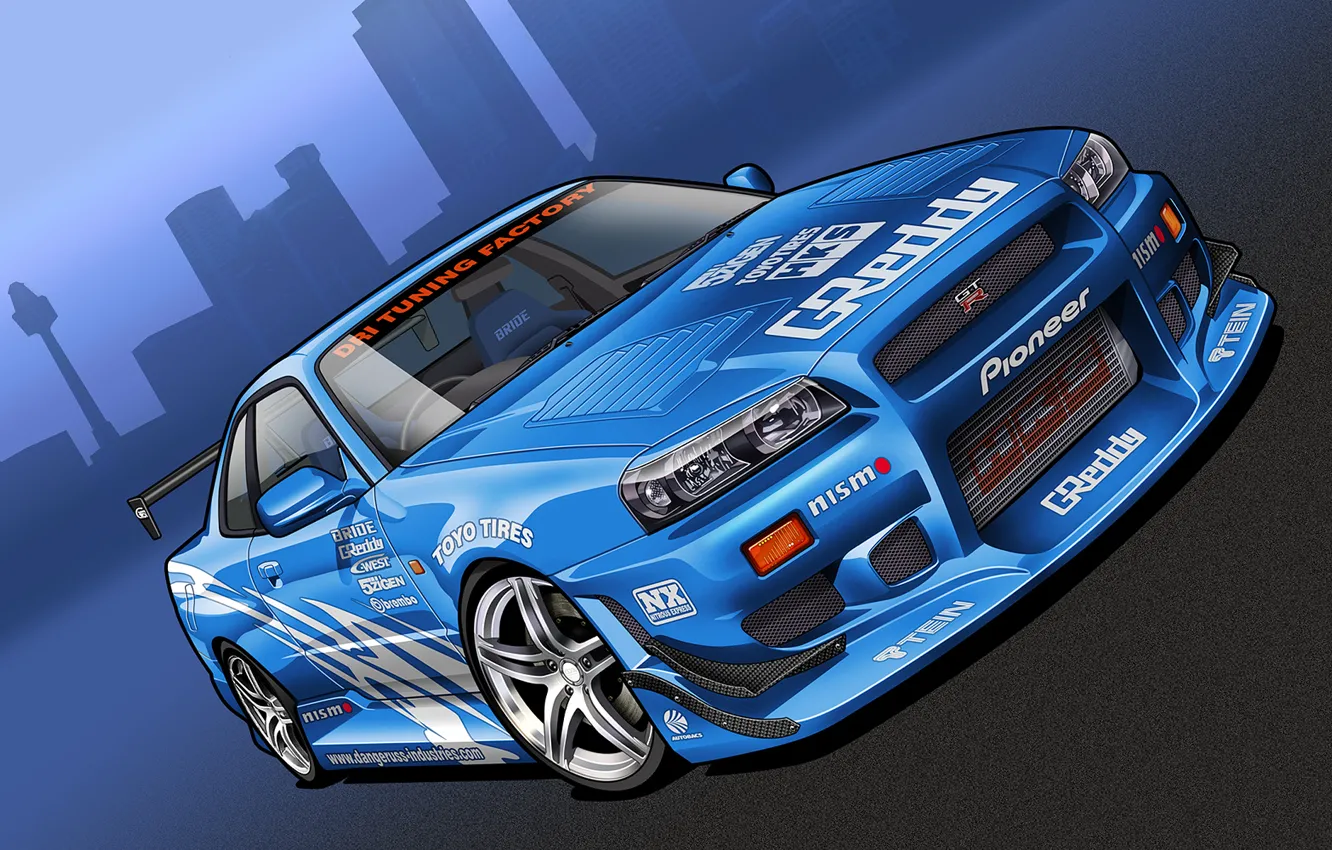 Photo wallpaper figure, Nissan, GT-R