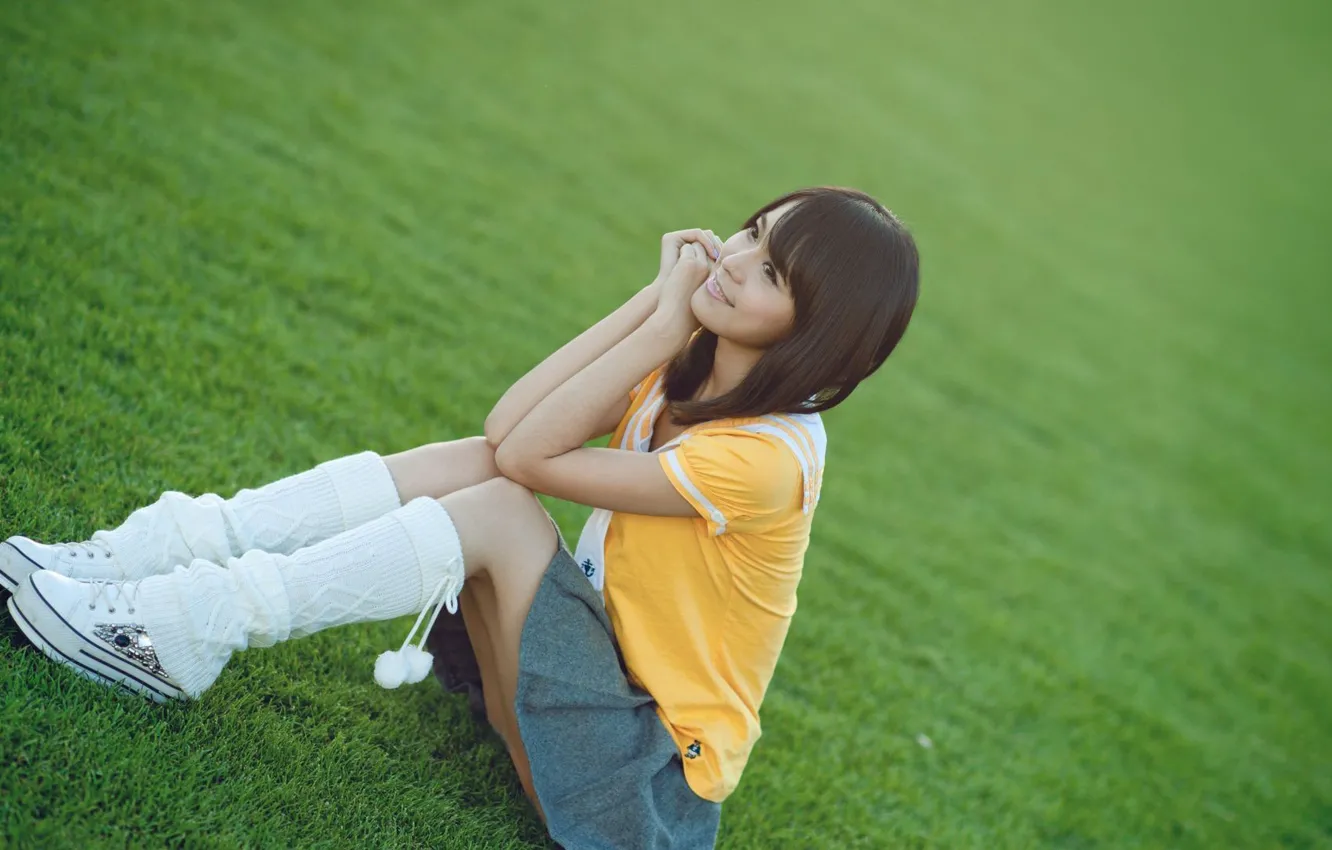 Photo wallpaper girl, mood, Asian