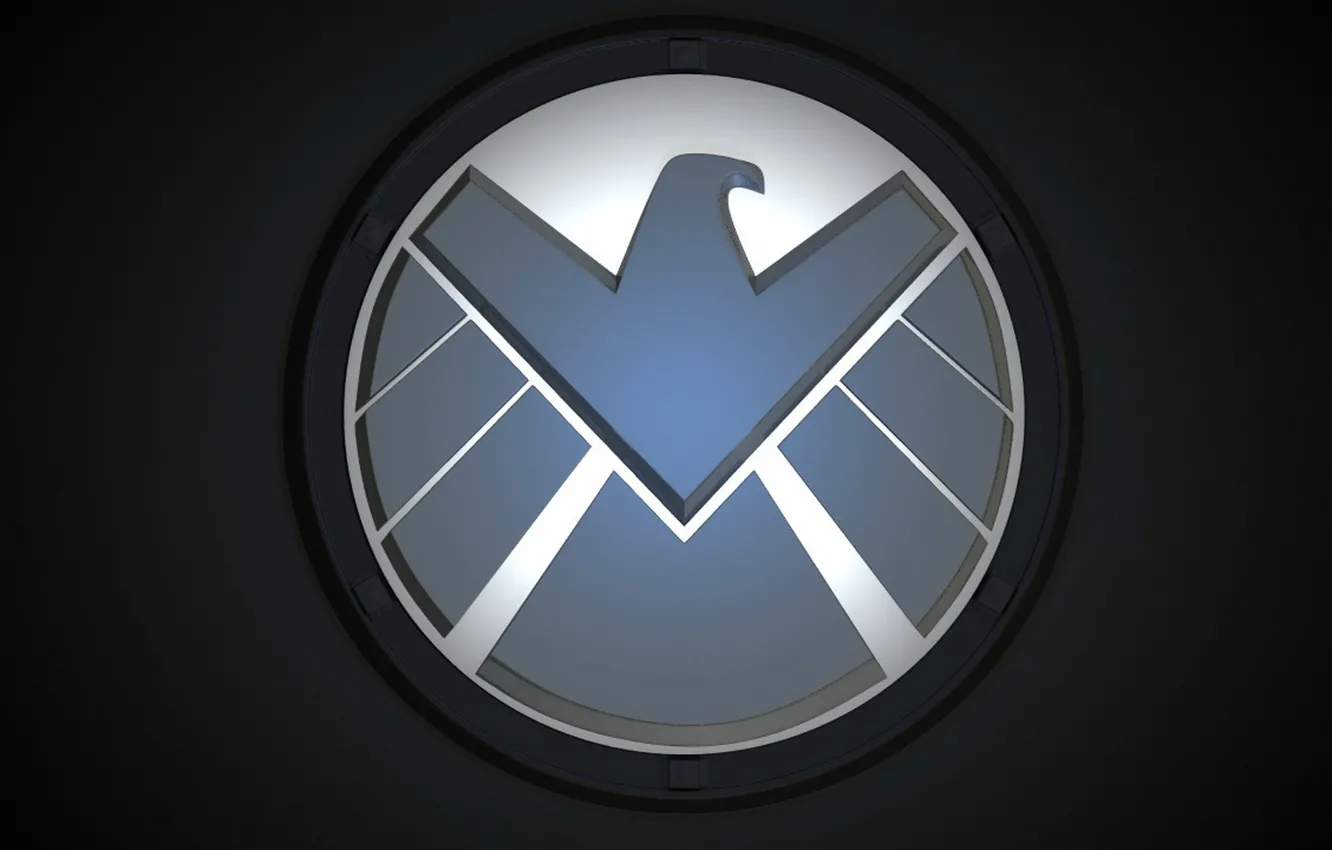 Photo wallpaper logo, Marvel, eagle, series, falcon, The Avengers, S. H. I. E. L. D., Agents of …
