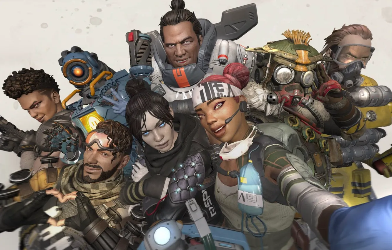 Photo wallpaper characters, selfie, Apex Legends
