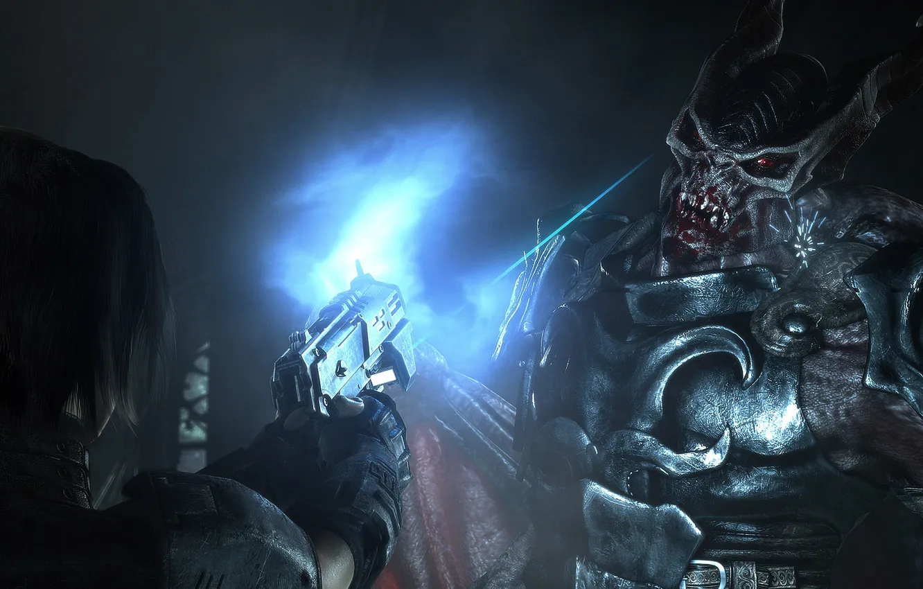 Photo wallpaper girl, the demon, hellgate, London