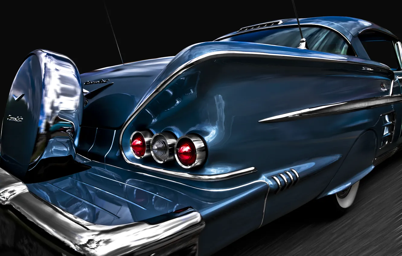 Photo wallpaper retro, Chevrolet, classic, Impala, 1958