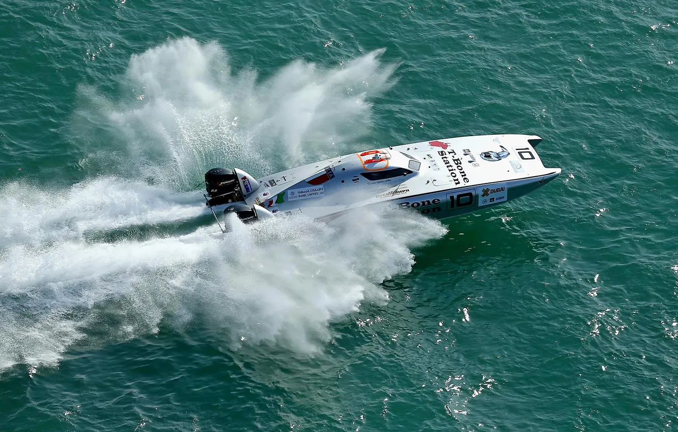 Photo wallpaper race, boat, speed